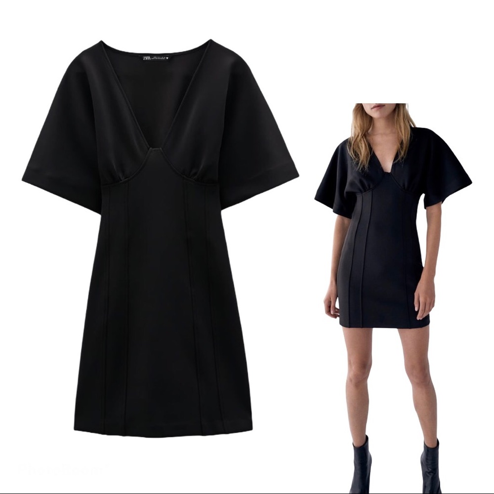 new! zara black dress